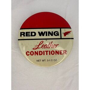 Vintage Red Wing Shoes Leather Conditioner Tin 3.5‎ oz Red Wing Minn Collectible